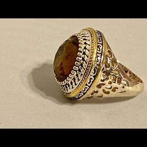 Premier Jewelry Brown Large Stone Ring